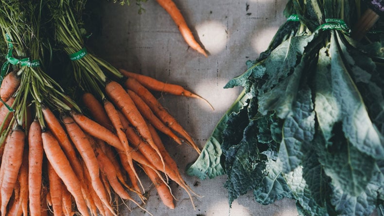 Healthy carrots and kale that consumers love