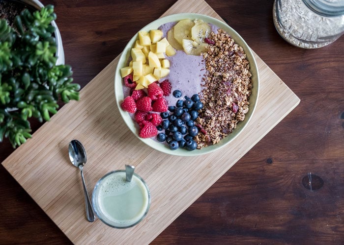 taste testing a muesli