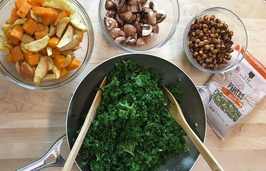 kale salad in home usage test
