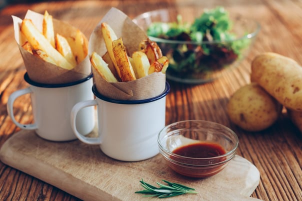 snacking on hot chips FMCG 2020